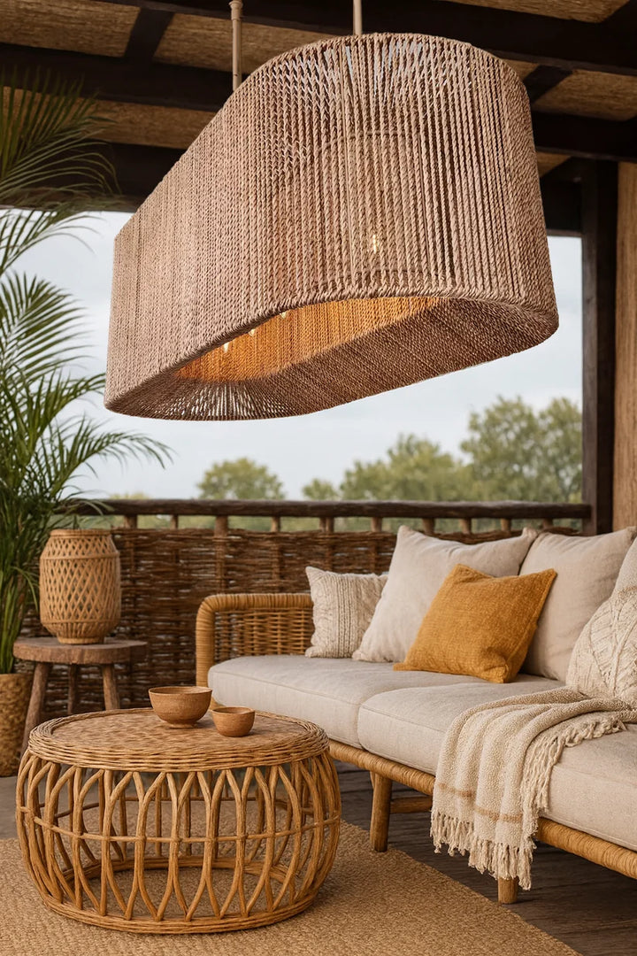 Wicker Chandelier for Living Room - Orlander