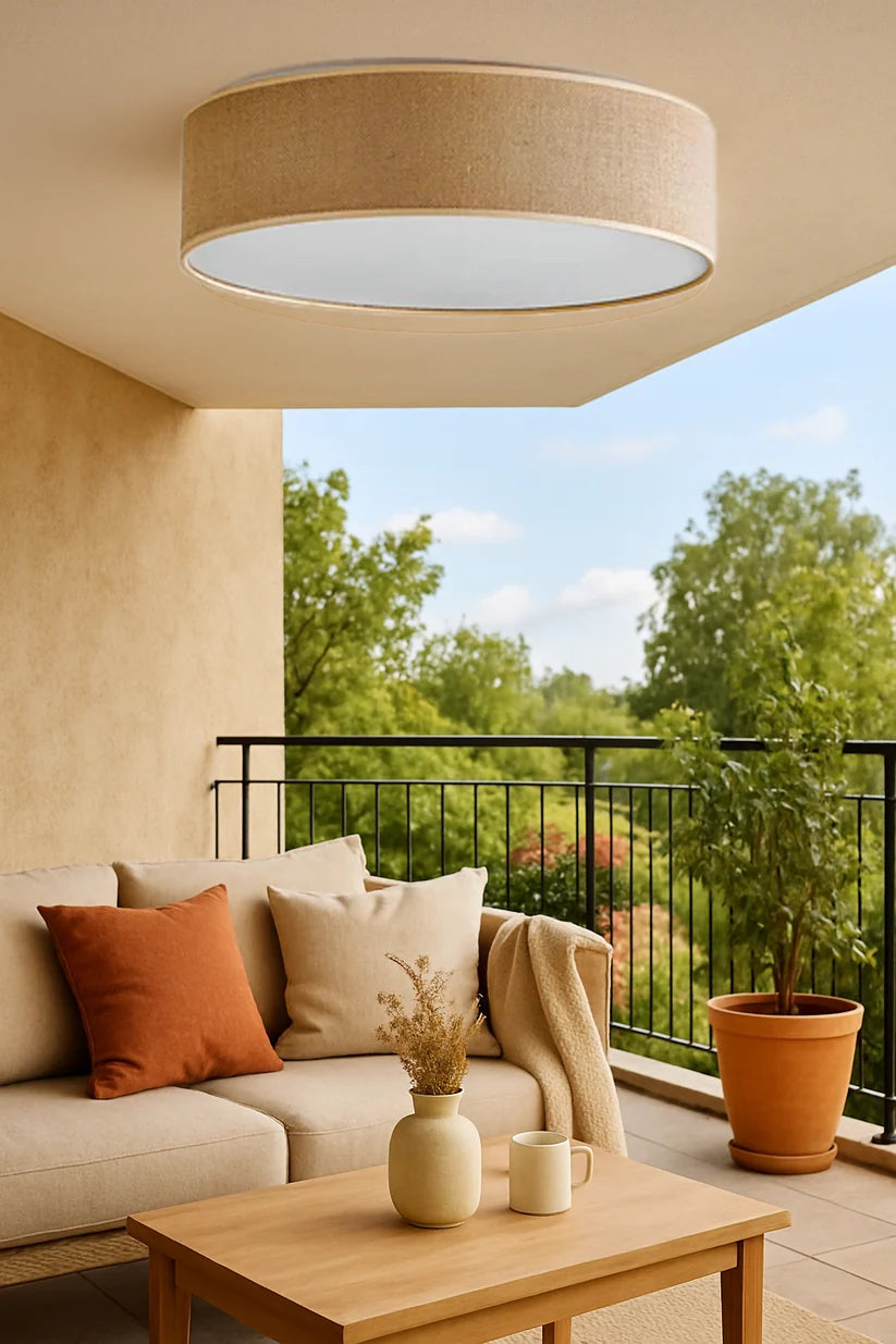 Jute Pendant Light for Living Room - Yorick