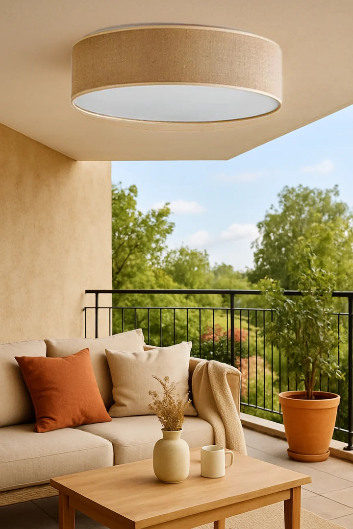 Jute Pendant Light for Living Room - Yorick