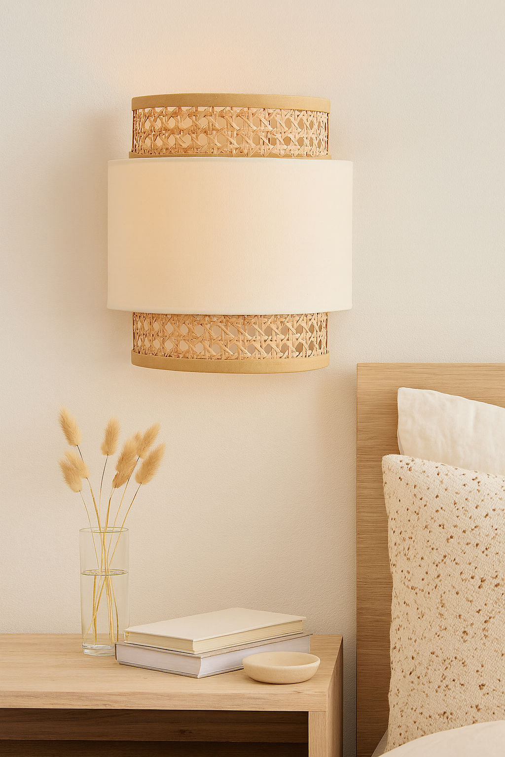 Bamboo Wall lamps For Living Room | Rattan Wall scones | Wicker Wall Lamps | Cane Wall Scones - Taara by Luxury Rattan Handicrafts  - Image 3