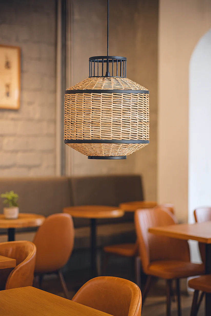 Bamboo Hanging Light for Kitchen | Rattan Pendant Lamp - Lark