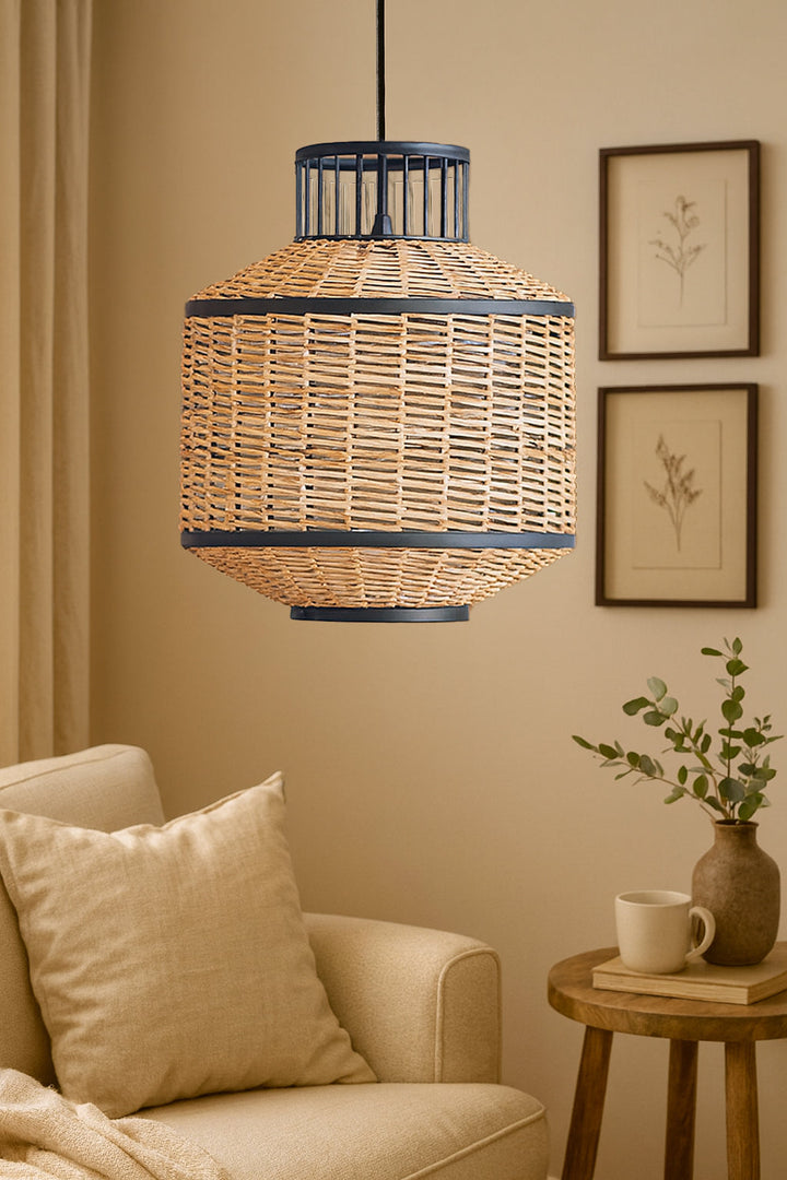 Bamboo Hanging Light for Kitchen | Rattan Pendant Lamp - Lark