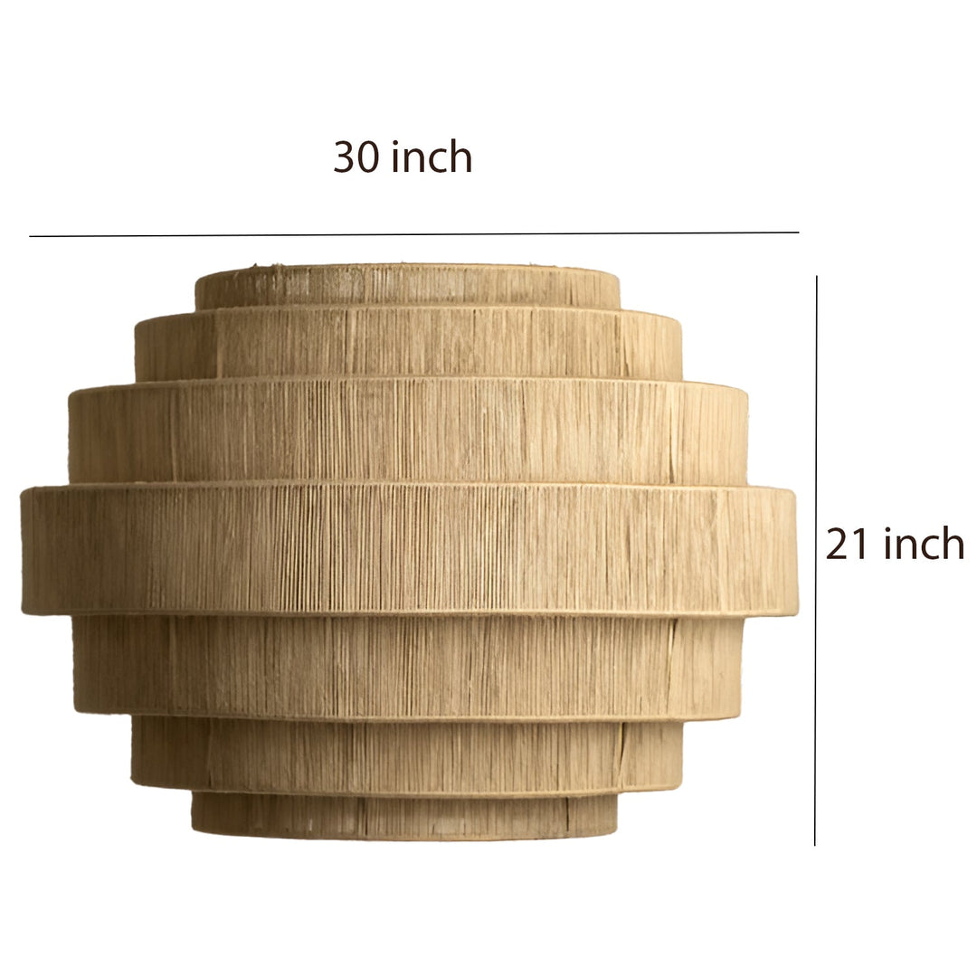 Bamboo Hanging Light for Staircase | Rattan Pendant Lamp - Zeal
