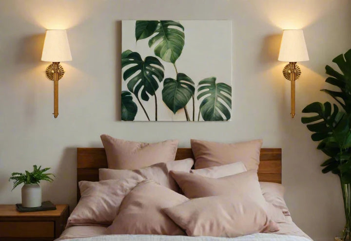 Fabric Wall Light for Bedroom | Contemporary Wall Sconce - Irya