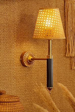 Wicker Wall Light for Bedroom | Rattan Wall Lamp - Oeshi