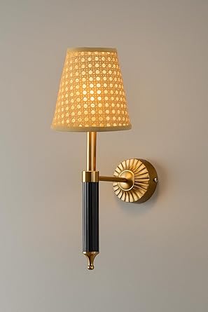 Wicker Wall Light for Bedroom | Rattan Wall Lamp - Oeshi