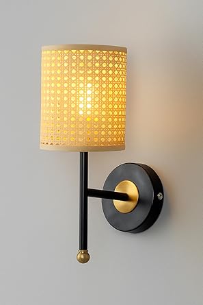 Cane Wall Light for Kitchen | Rattan Wall Sconce - Foster