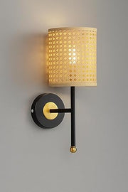 Cane Wall Light for Kitchen | Rattan Wall Sconce - Foster