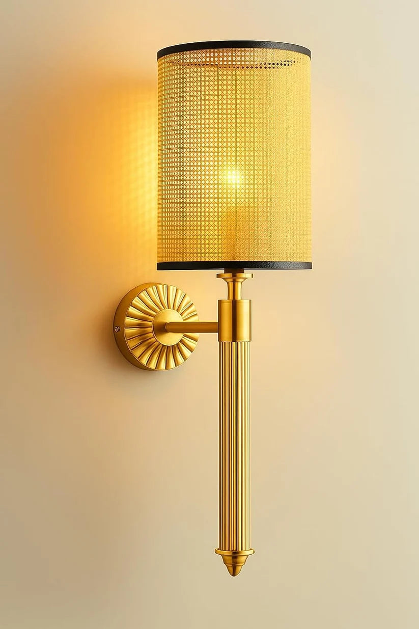 Wicker Wall Lamp for Dining Room | Rattan Wall Sconce - Xerionfield