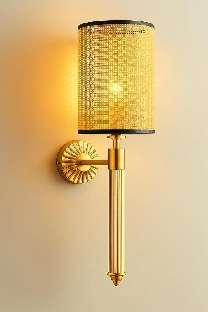Wicker Wall Lamp for Dining Room | Rattan Wall Sconce - Xerionfield