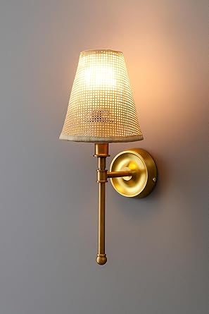 Bamboo Wall Lamp for Hallway | Cane Wall Sconce - Tiana