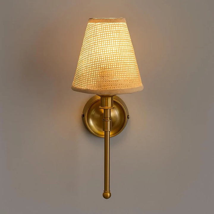 Bamboo Wall Lamp for Hallway | Cane Wall Sconce - Tiana