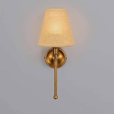 Bamboo Wall Lamp for Hallway | Cane Wall Sconce - Tiana