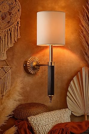 Minimalist Wall Lamp for Study Room | Fabric Wall Light - Dashiell