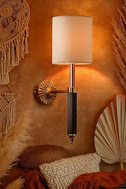 Minimalist Wall Lamp for Study Room | Fabric Wall Light - Dashiell