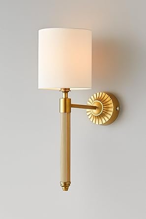 Vintage Wall Sconce for Dining Room | Fabric Wall Light - Julia