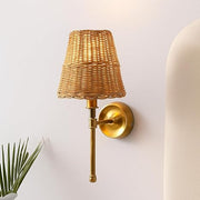 Wicker Wall Light for Hallway | Cane Wall Lamp - Catofordby