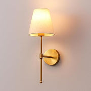 Art Deco Wall Light for Bedroom | Fabric Wall Lamp - Evin