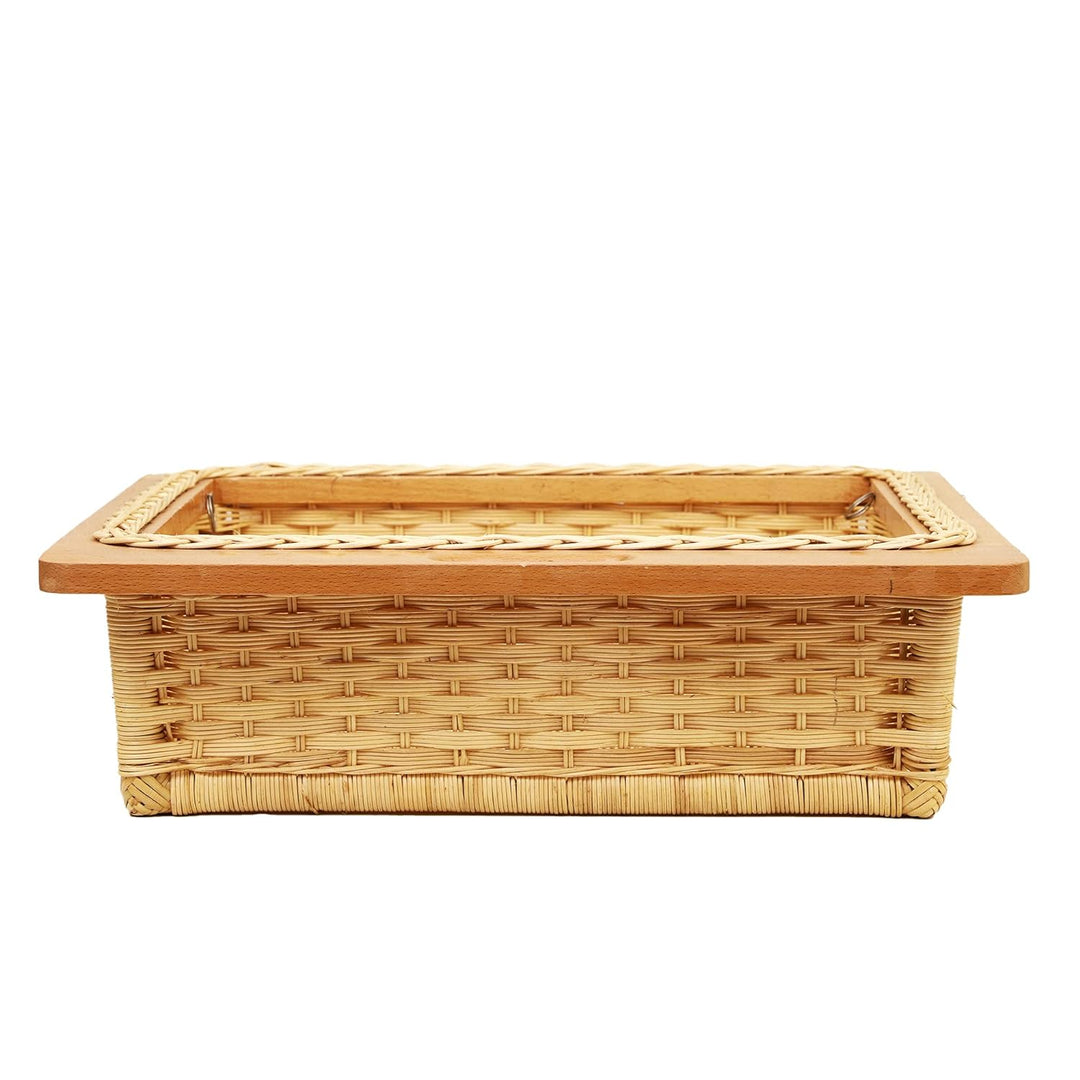 Wicker Basket for Kitchen | Onion Basket 22 x 16 x 8 - Sayali - Luxury Rattan Handicrafts 